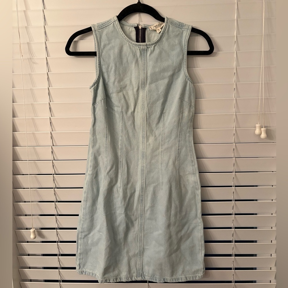 Francesca’s Sleeveless Light Blue Denim Dress